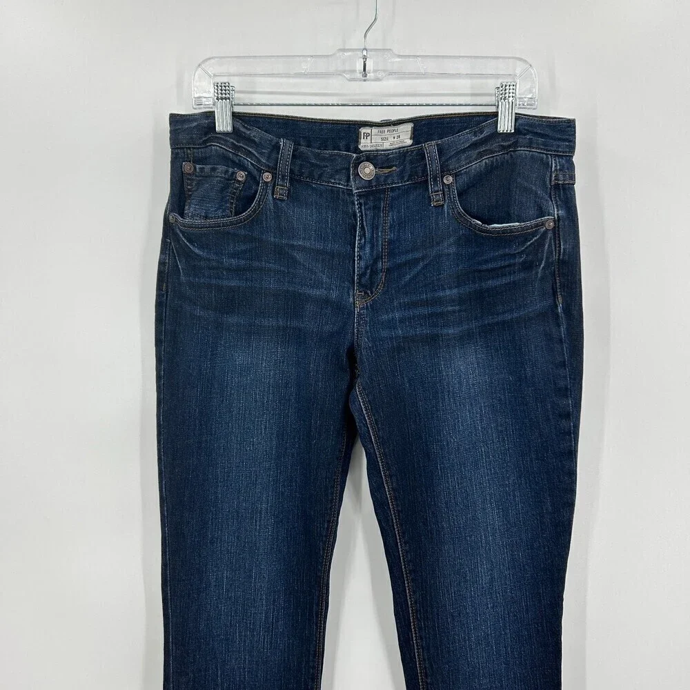 FREE PEOPLE Tijuana Blue Denim Casual Skinny Jeans Size 28